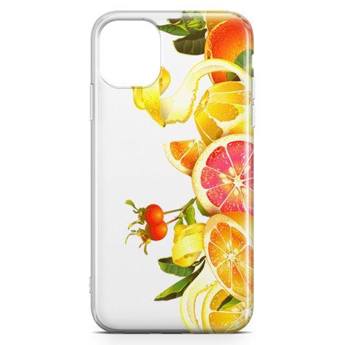 Apple iPhone 11 Pro Kılıf Yapraklı Turunçgiller Arka Kapak Koruma Desenli Full Koruyucu