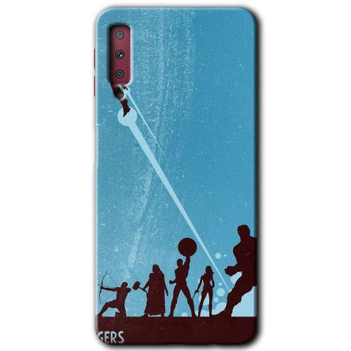 Galaxy A7 2018 Kılıf HD Desen Baskılı Arka Kapak - Avengers Team