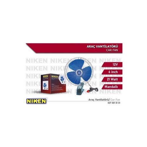 Oto Vantilatör Çap 18 Cm Mandallı Döner Başlıklı 12v Araç Içi Fan