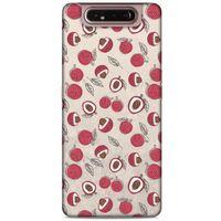 Frutix Lychee 01 Samsung Galaxy A80 Kılıf Desenli Silikon