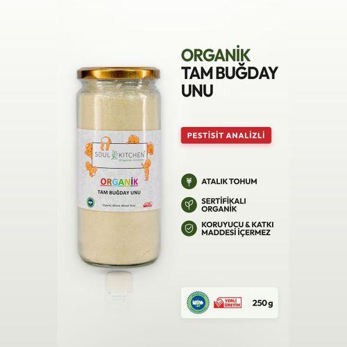 Organik Tam Buğday Unu cam 250gr