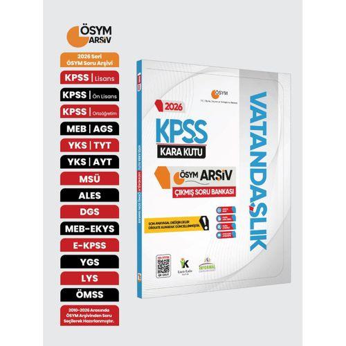 2026 KPSS VATANDAŞLIK Kara Kutu ÖSYM Çıkmış Soru Havuzu Bankası Konu Özetli Dijital Çözümlü