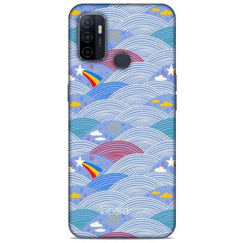 Huawei P40 Kılıf Pastel Renkler (2) Kabı Mor Beyaz
