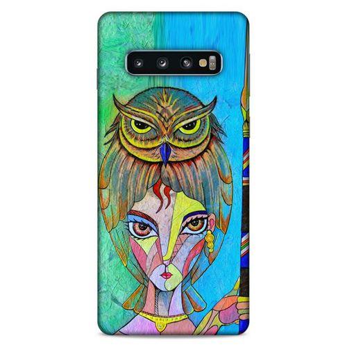 Lopard Samsung Galaxy S10 Uyumlu Kılıf Sürreal Yüzler ♀ (39) Liquid Crystal Kılıf Baskılı