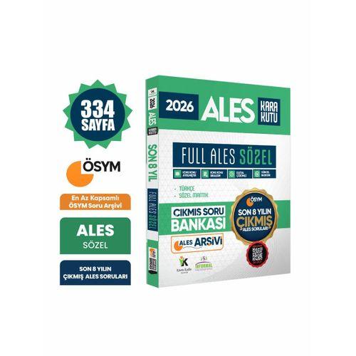 2026 FULL ALES SÖZEL ÖSYM Çıkmış Soru Bankası Son 8 Yıl Sadece ALES PDF/Video Çözümlü