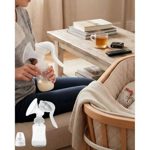 Taşınabilir Manuel Göğüs Pompası Ayarlanabilir Vakumlu 180 Ml Şişeli