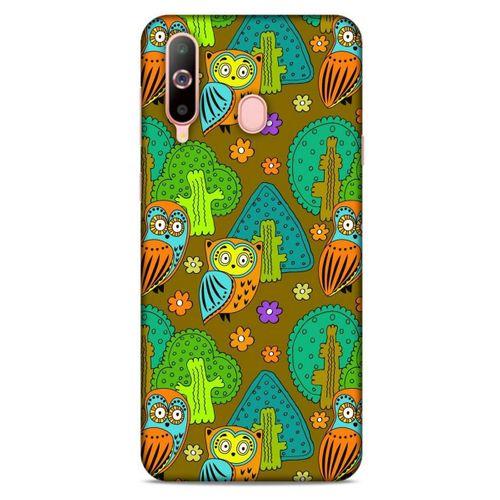 Baykuşlar (45) Desenli Silikon Kapak Telefon Kabı Samsung Galaxy A60 Kılıf