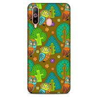 Baykuşlar (45) Desenli Silikon Kapak Telefon Kabı Samsung Galaxy A60 Kılıf