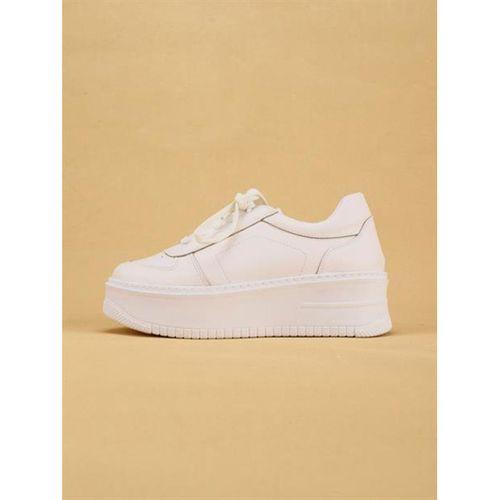 SKAYA Yüksek Tabanlı Şık Ve Rahat Günlük Kadın Kalın Taban Beyaz Sneaker