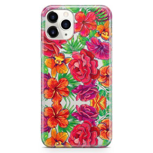 Apple iPhone 11 Pro Kılıf Yeşil Bahar Arka Kapak Koruma Desenli Full Koruyucu