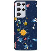 Samsung Galaxy S21 Ultra Uyumlu Kılıf Mavi Delisi (28) Arka Kapak Ufo