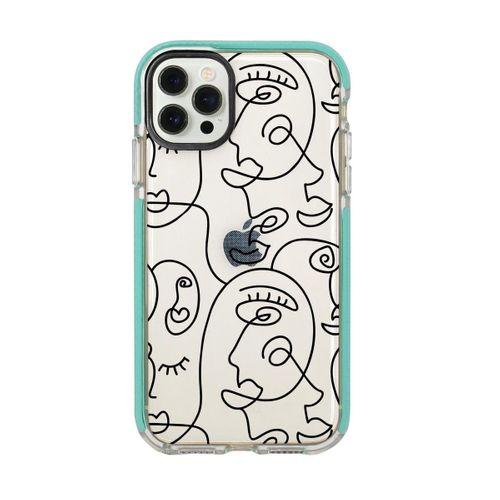 iPhone 12 Pro Face Art Desenli Candy Bumper Silikonlu Telefon Kılıfı
