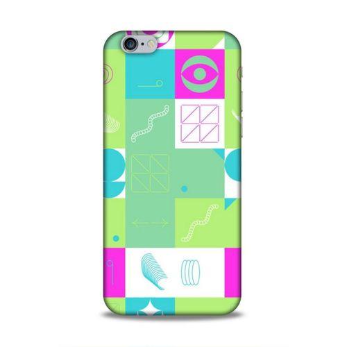 Apple Iphone 6S Uyumlu Kılıf Insomnia (30) Silicone Case Pembe Yeşil