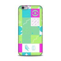 Apple Iphone 6S Uyumlu Kılıf Insomnia (30) Silicone Case Pembe Yeşil