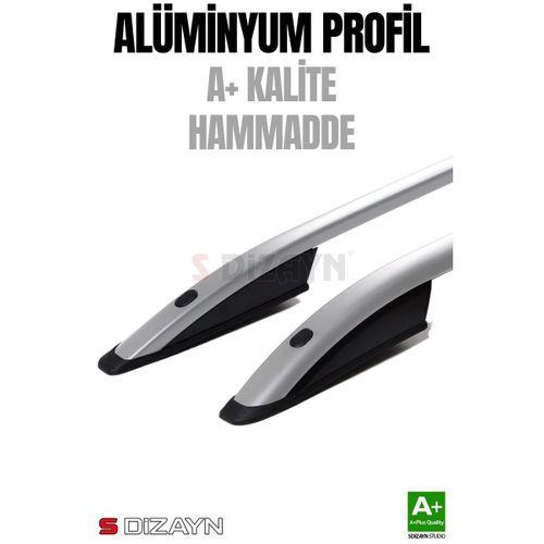 S-Dizayn Renault Kangoo 2 Uzun Şase Aluminyum Gri Tavan Çıtası 2008-2020 A+ Kalite