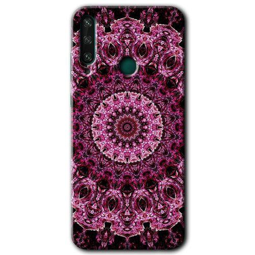 Huawei Y6P Kılıf HD Desen Baskılı Arka Kapak - Mandala Patterns Kaleidoscope