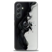 Samsung Galaxy A54 Kılıf HD Baskılı Kılıf - Siyah ve Beyaz + Tam Ekran Koruyucu
