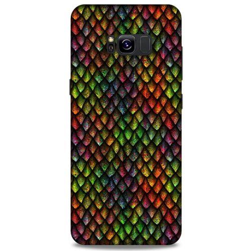 Samsung Galaxy S8 Plus Kılıf Dragons (6) Silikon Kılıf Ejderha Skin Çok Renkli