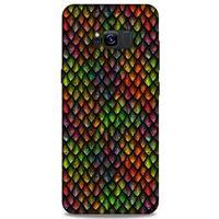 Samsung Galaxy S8 Plus Kılıf Dragons (6) Silikon Kılıf Ejderha Skin Çok Renkli
