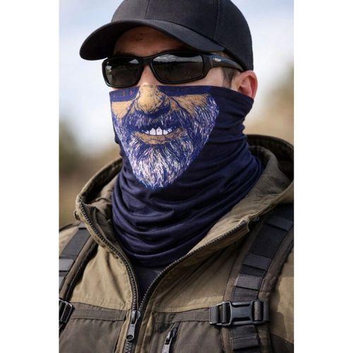 Sakallı Yüz Desenli Baf – Çok Amaçlı Boyunluk &amp; Maske 1 No