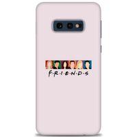 Samsung Galaxy S10E Kılıf HD Baskılı Kılıf - Renkli Friends + Tam Ekran Koruyucu