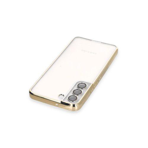 Newface Samsung Galaxy S22 Kılıf Razer Lensli Silikon - Gold