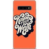 Samsung Galaxy S10 Plus Kılıf HD Baskılı Kılıf - Know Your Worth + Tam Ekran Koruyucu