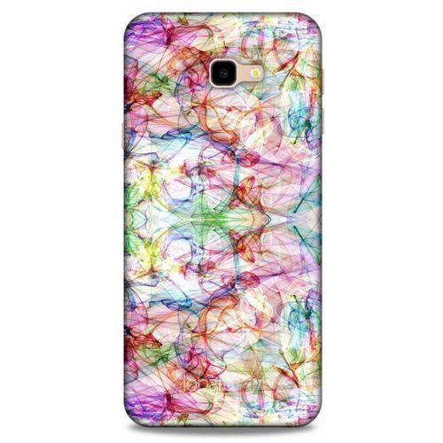 Samsung Galaxy J4 Plus Kılıf Pastel Renkler (12) Koruyucu Silikon Beyaz Mavi