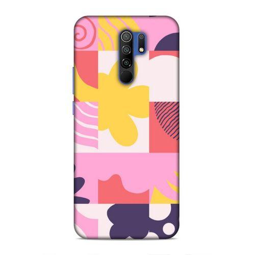 Xiaomi Redmi 9 Uyumlu Kılıf Insomnia (22) Tam Koruma Kılıfı Pembe Sarı