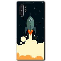 Samsung Galaxy Note 10 Plus Kılıf HD Desen Baskılı Arka Kapak - Space Smoke