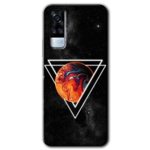 Vivo Y51 HD Baskılı Kılıf + 9D Tam Ekran Koruyucu - Kızıl Gezegen