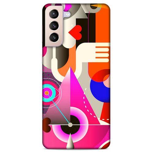 Lopard Samsung Galaxy S21 Plus Uyumlu Kılıf Soyut Sanat (17) Baskılı Tasarım Kılıf