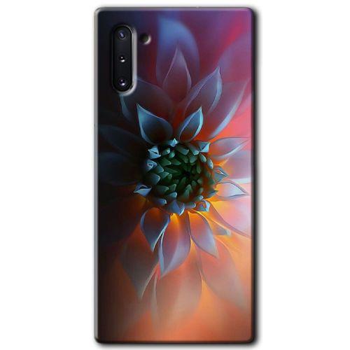 Galaxy Note 10 Kılıf HD Desen Baskılı Arka Kapak - Çiçek Motif + Kırılmaz Cam