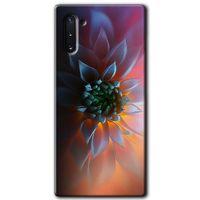 Galaxy Note 10 Kılıf HD Desen Baskılı Arka Kapak - Çiçek Motif + Kırılmaz Cam