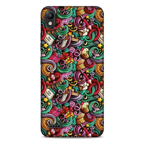 Graffitix (44) Desenli Silikon Kapak LG K20 2019 Kılıf