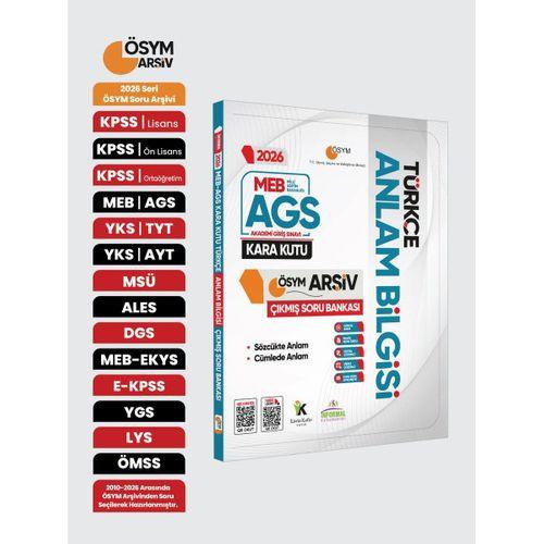 2026 MEB-AGS Türkçenin Kara Kutusu ANLAM BİLGİSİ (Sözcük-Cümle) ÖSYM Çıkmış Çözümlü Soru Bankası