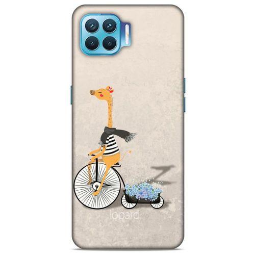 Oppo Reno 4 Lite Kılıf FunnyMaX (17) Tasarım Kılıf Bej Zürafa
