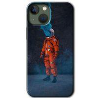 iPhone 13 Kılıf HD Desen Baskılı Arka Kapak - Smoke Astronot