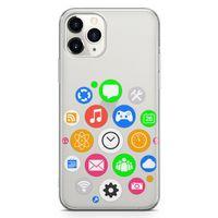 Apple iPhone 11 Pro Max Kılıf Akıllı Saat Arka Kapak Koruma Desenli Full Koruyucu