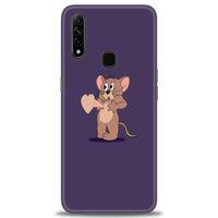 Oppo A31 Kılıf HD Baskılı Kılıf - Aşık Jerry + Tam Ekran Koruyucu
