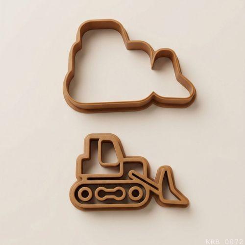 2Li İş Makinesi Figürlü Hamur Şekillendirici Kurabiye Kalıbı Oyun Hamuru Kalıbı 8 cm