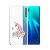 Huawei P30 Unicorn Şeffaf Telefon Kılıfı