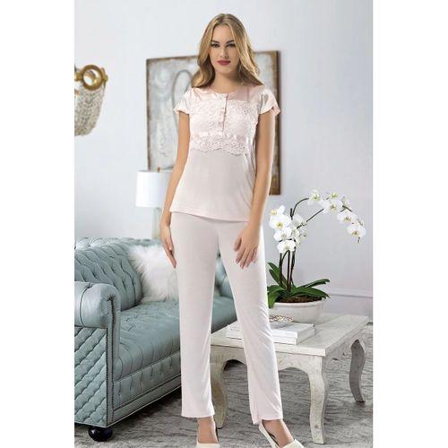 Pudra Penye Pijama Takımı - 1417
