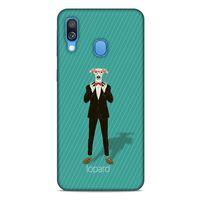 Samsung Galaxy A40 Kılıf FunnyMaX (12) Koruyucu Silikon Turkuaz Köpek