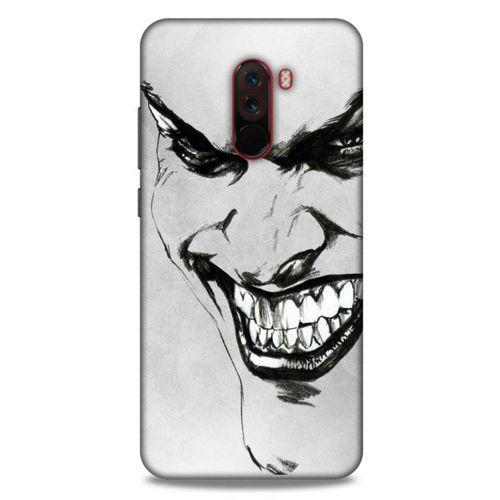 Xiaomi Pocophone F1 Uyumlu Kılıf Joker (8) Baskılı Kılıf Beyaz