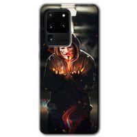 Potkal Hediye Fabrikası Samsung Galaxy S20 Ultra Kılıf HD Desen Baskılı Arka Kapak - V for Fire