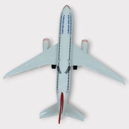 Çek Bırak Metal Yolcu Uçağı - 18 cm - Orta Boy