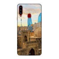 Samsung Galaxy A20s Uyumlu Kılıf Azarbaijan (11) Tam Koruma Ateş Kuleleri