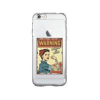 iPhone 6 Women At Work Tasarımlı Premium Şeffaf Silikon Kılıf