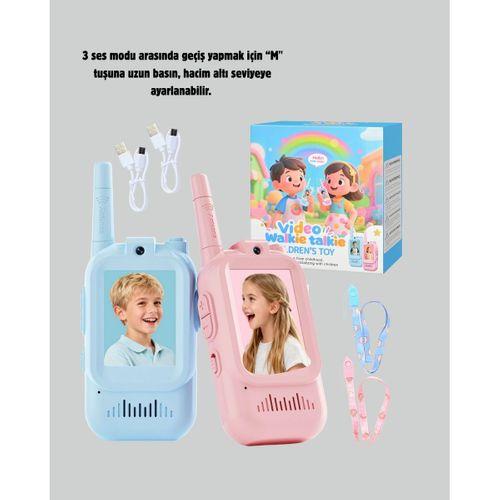 Ekranlı Walkie Talkie Oyuncağı Ses Ve Görüntü Destekli
